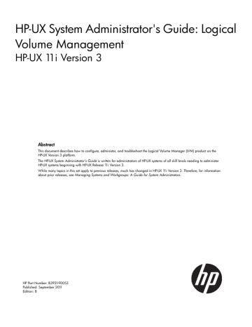 HP-UX System Administrator' Doc